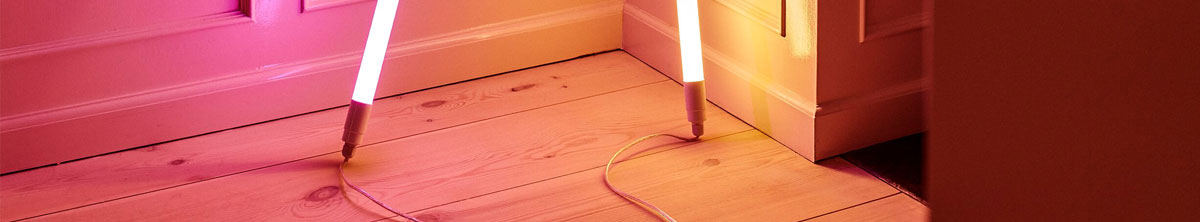 Two HAY LED tube lamps